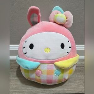 Squishmallows Hello Kitty Easter Bunny Plush Toy Sanrio Kellytoy Pink 10" Gift